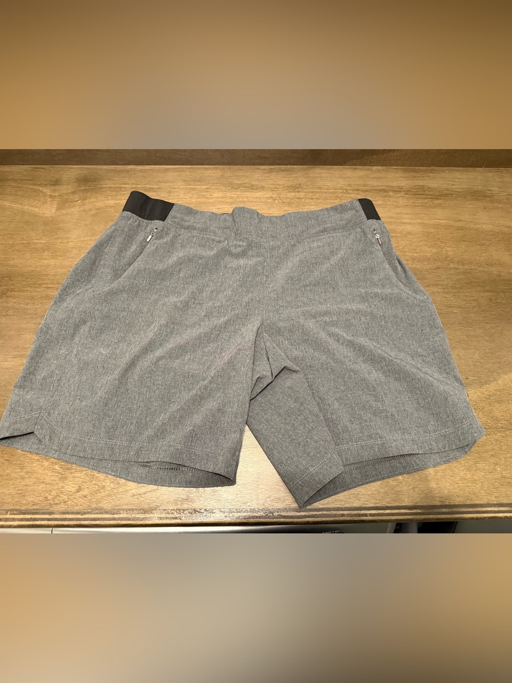 CALIA by Carrie Underwood Gray Athletic Zip Pocket Shorts